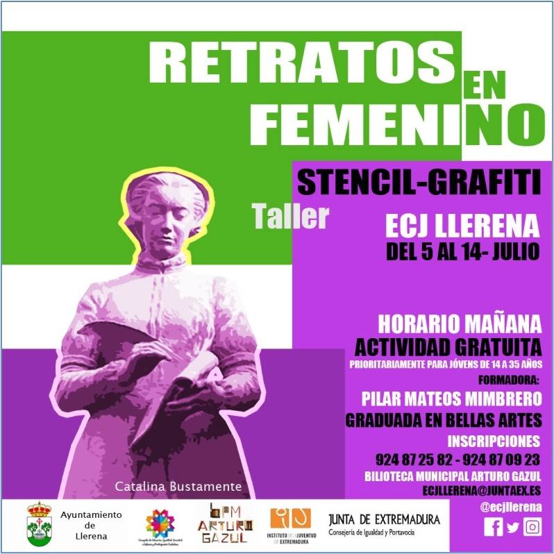 Taller 'Retratos en femenino' con grafiti