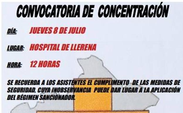 Concentración por el Hospital este jueves