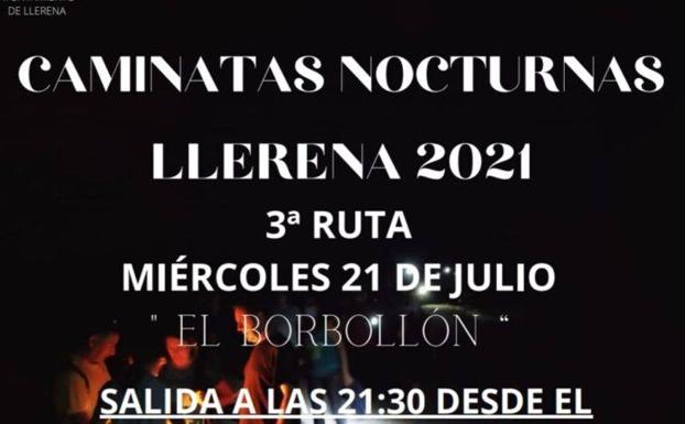 Tercera caminata nocturna en Llerena