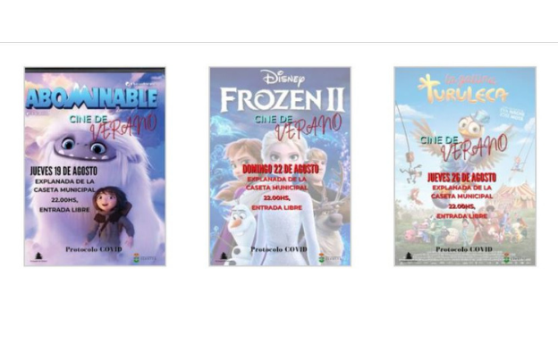 El Recinto Ferial acogerá tres sesiones de «Cine de Verano»