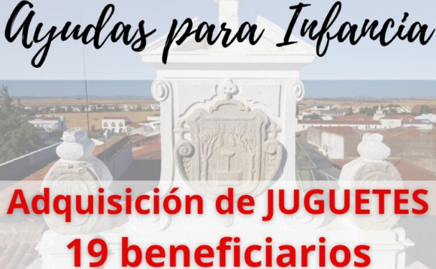 Las ayudas municipales para la adquisición de juguetes reparten sus bonos a 19 personas de la localidad