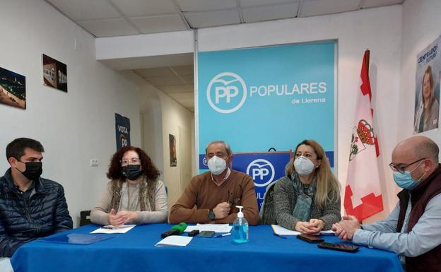 El PP comarcal presenta en Llerena sus enmiendas a los Presupuestos Generales de Extremadura de 2022