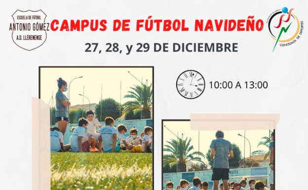 La Escuela de Fútbol 'Antonio Gómez' organiza un campus de fútbol navideño