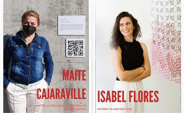Las artistas Maite Cajaraville e Isabel Flores participan en un encuentro con autoras en Llerena