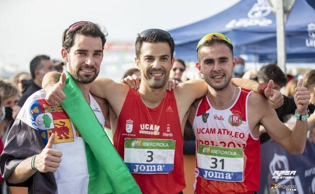 Álvaro Martín Uriol, subcampeón de España de 35 km marcha