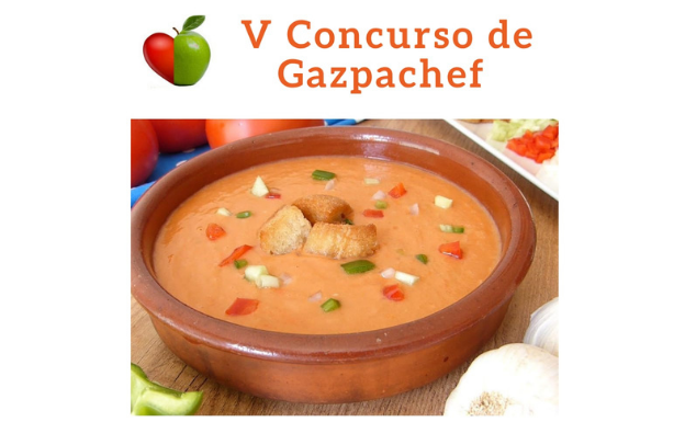 El V Concurso de Gazpachef se desarollará el próximo 19 de abril