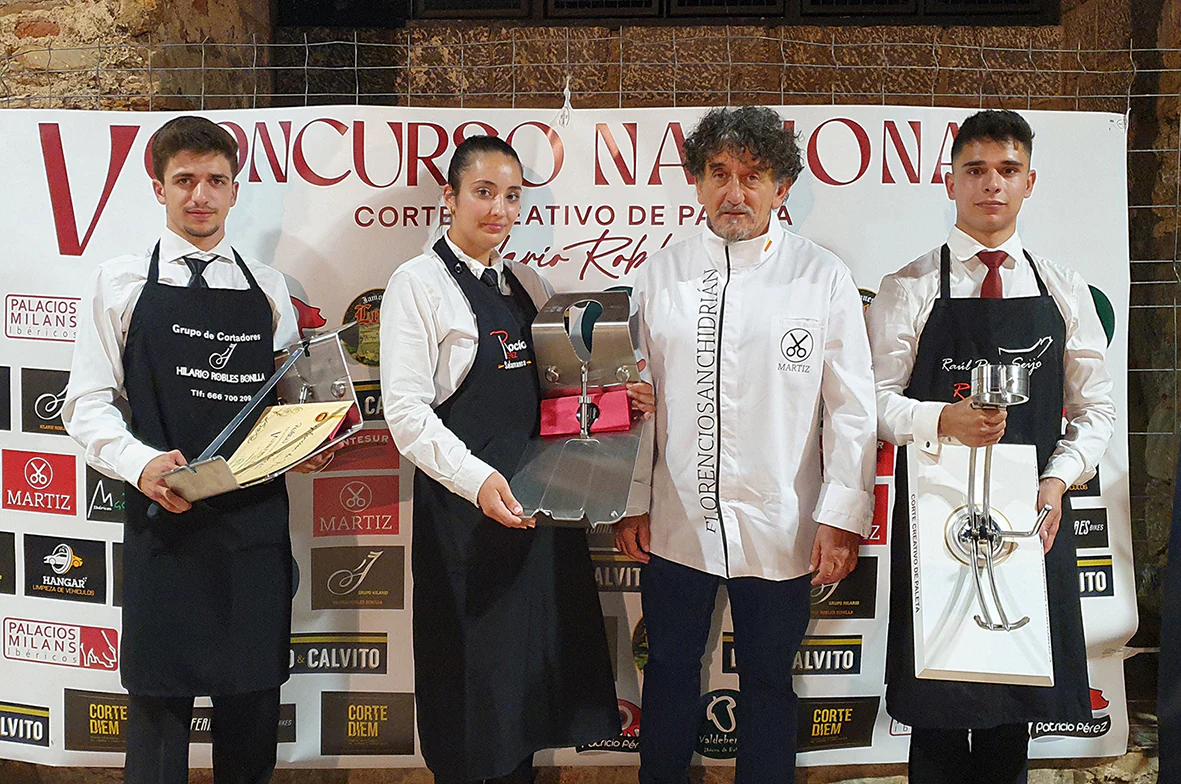 Una nueva generación de cortadores sale del V Concurso Nacional de Corte de Paleta 'Hilario Robles-Ciudad de Llerena'