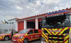 Tres nuevos vehículos llegan al parque de bomberos de Llerena