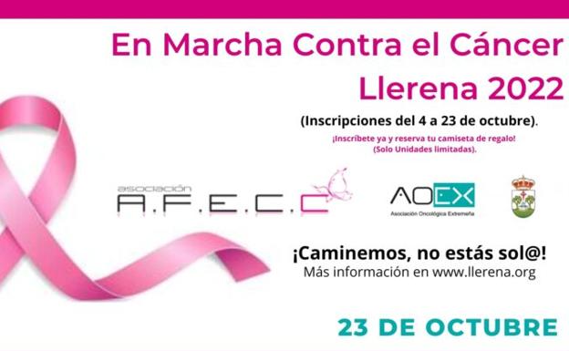 Llerena marcha contra el cáncer