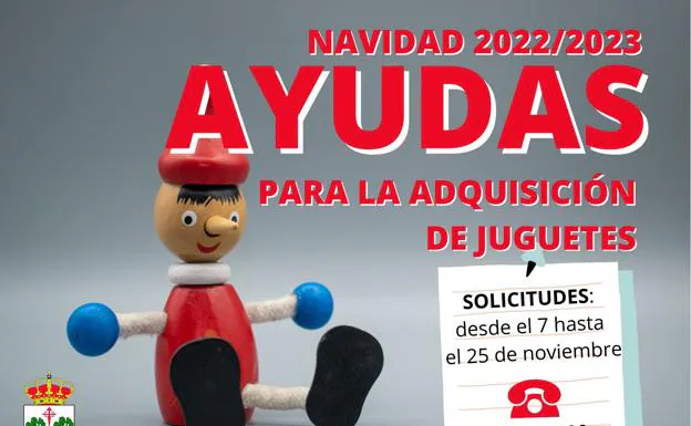 El plazo de solicitud de la ayuda para la adquisición de juguetes finaliza el 25 de noviembre