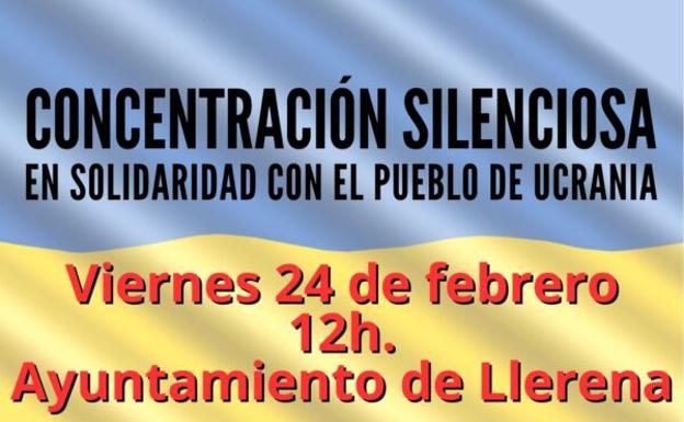 Este viernes, concentración silenciosa en solidaridad con Ucrania
