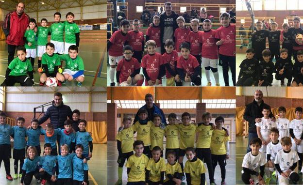 70 niños 'benjamines' disputan cada sábado la popularmente conocida 'Liga de los Colores'