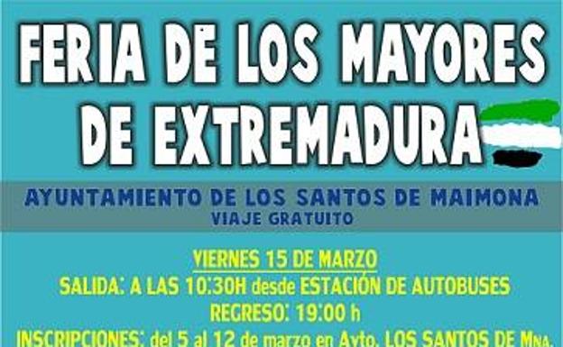 El Ayuntamiento ofrece viaje gratuito para asistir a la Feria de los Mayores de Badajoz