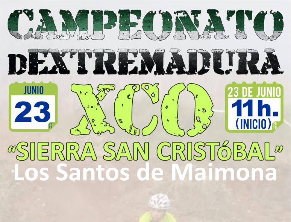 La sierra de san Cristóbal acoge el campeonato de Extremadura XCO