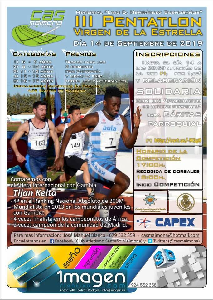El pentatlón del CAS para mañana domingo