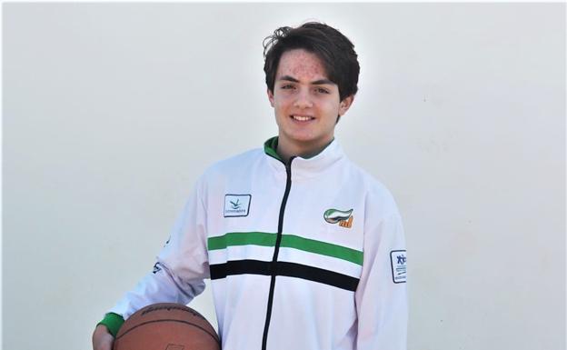 Hugo Camacho con la selección infantil extremeña en el campeonato de España