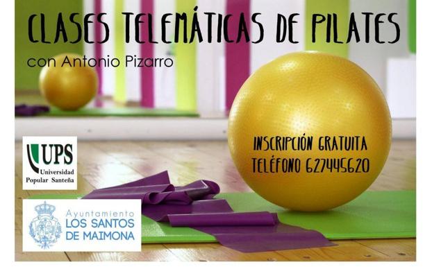La Universidad Popular Santeña ofertará sus clases de pilates on line