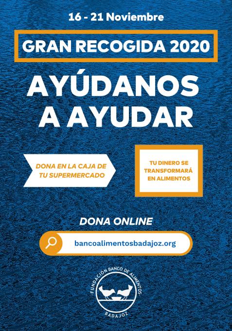 El Banco de Alimentos de Badajoz inició el lunes su tradicional Gran Recogida de una manera nueva y segura ante la pandemia