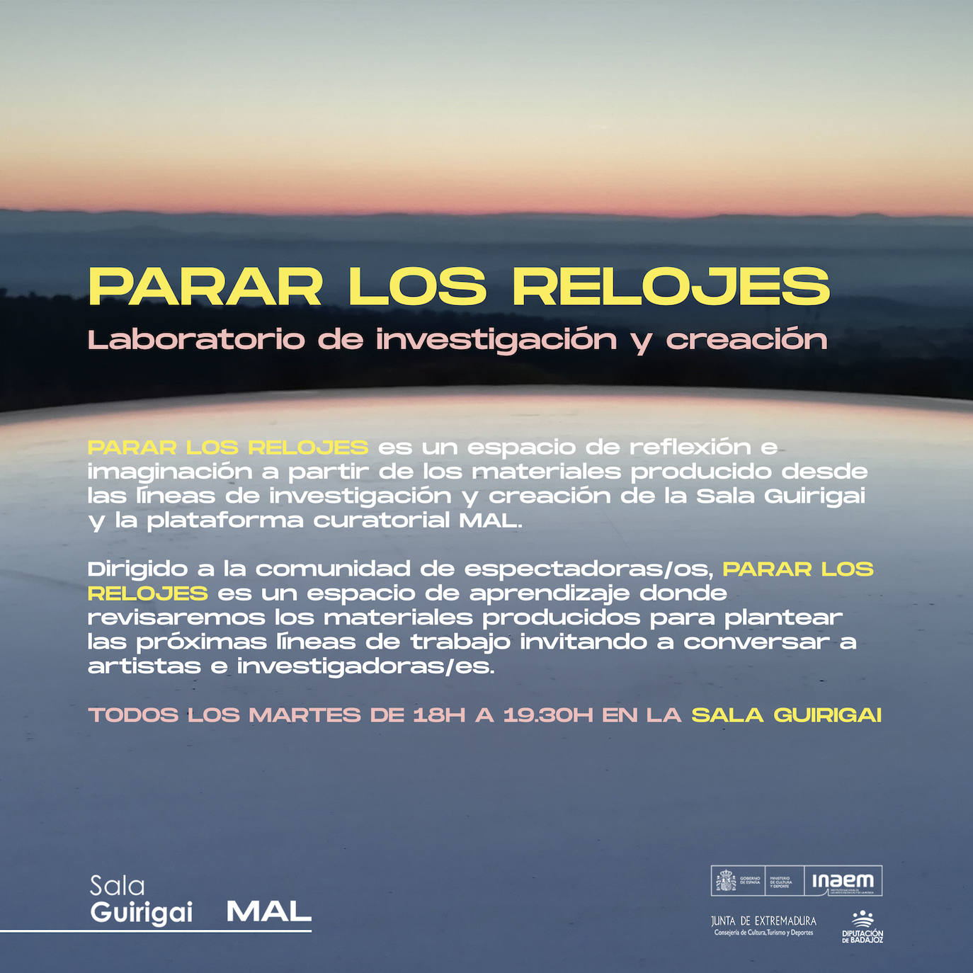 La sala Guirigai impulsa 'parar los relojes', un espacio de participación colectiva sobre tecnología y territorio en tiempos de pandemia