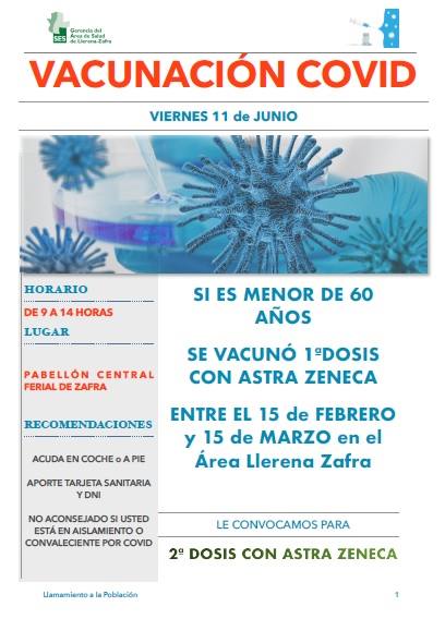 Este viernes vacunación masiva con AstraZeneca para vecinos de Los Santos con menos de 60 años