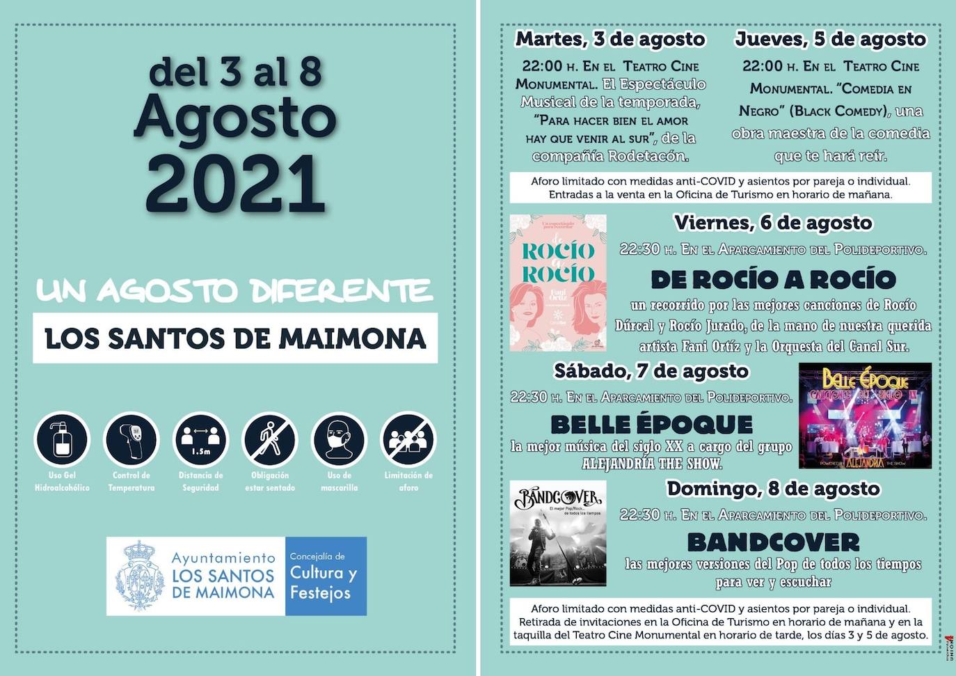 La 'otra Feria de Agosto' queda reducida por la pandemia a dos espectáculos teatrales y tres conciertos