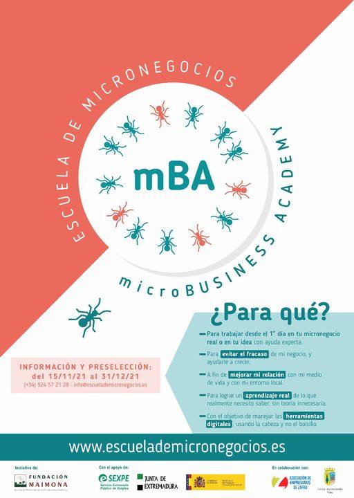 Abierto el plazo de inscripción para la edición II de la Escuela de Micronegocios