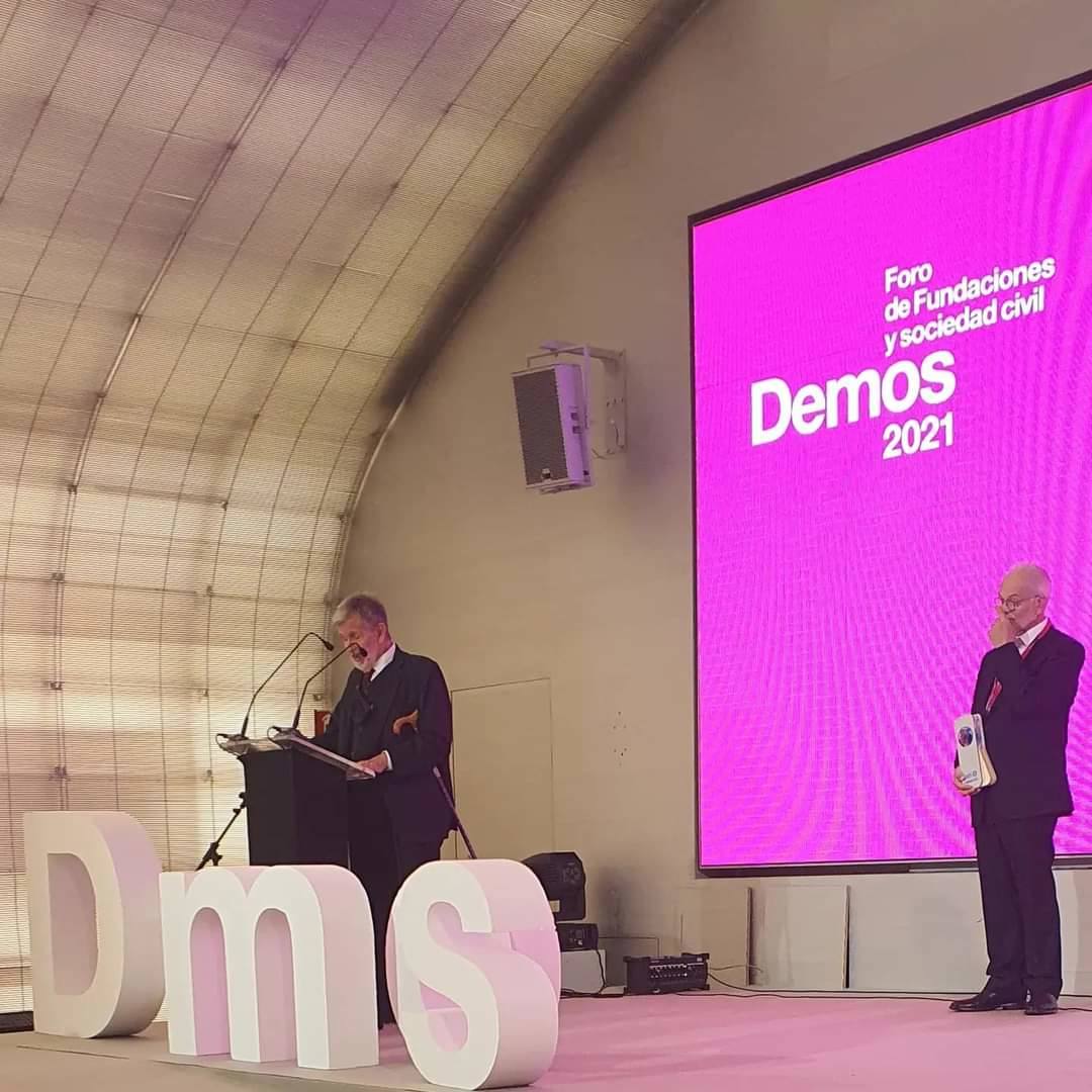 Diego Hidalgo recogió en Madrid el premio 'mejor filántropo de España'