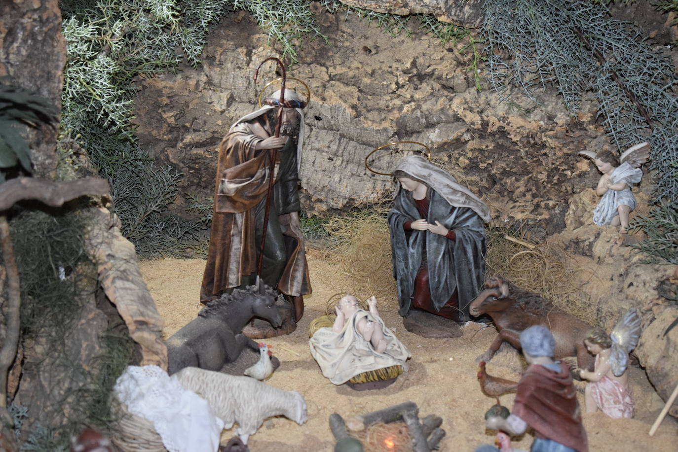 El belén de la ermita de la Virgen de la Estrella ya se puede visitar