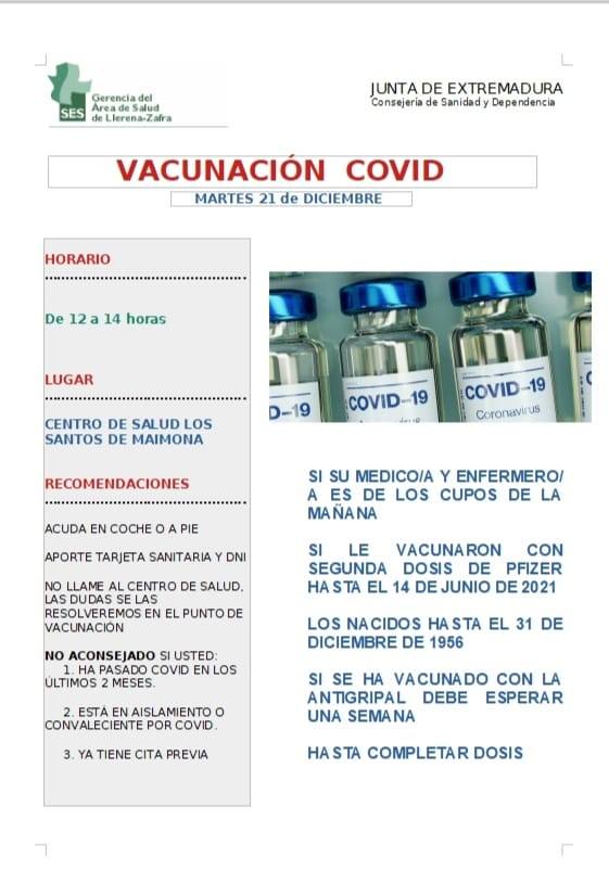 Santeños nacidos hasta 1956 podrán recibir el martes la tercera dosis contra la covid