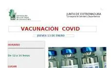 Vacunación en el Centro de Salud este jueves 13 para los vacunados con Janssen y Astrazeneca hasta el 31 de agosto