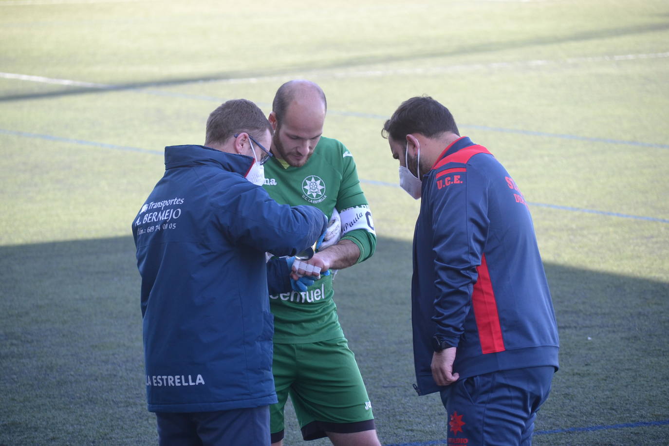 El portero de la Estrella, Ismael, se rompe la mano y Ángel Cuenca es operado de la rodilla