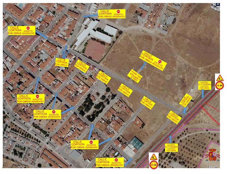Comienzan las obras de la calle Francisco Pizarro