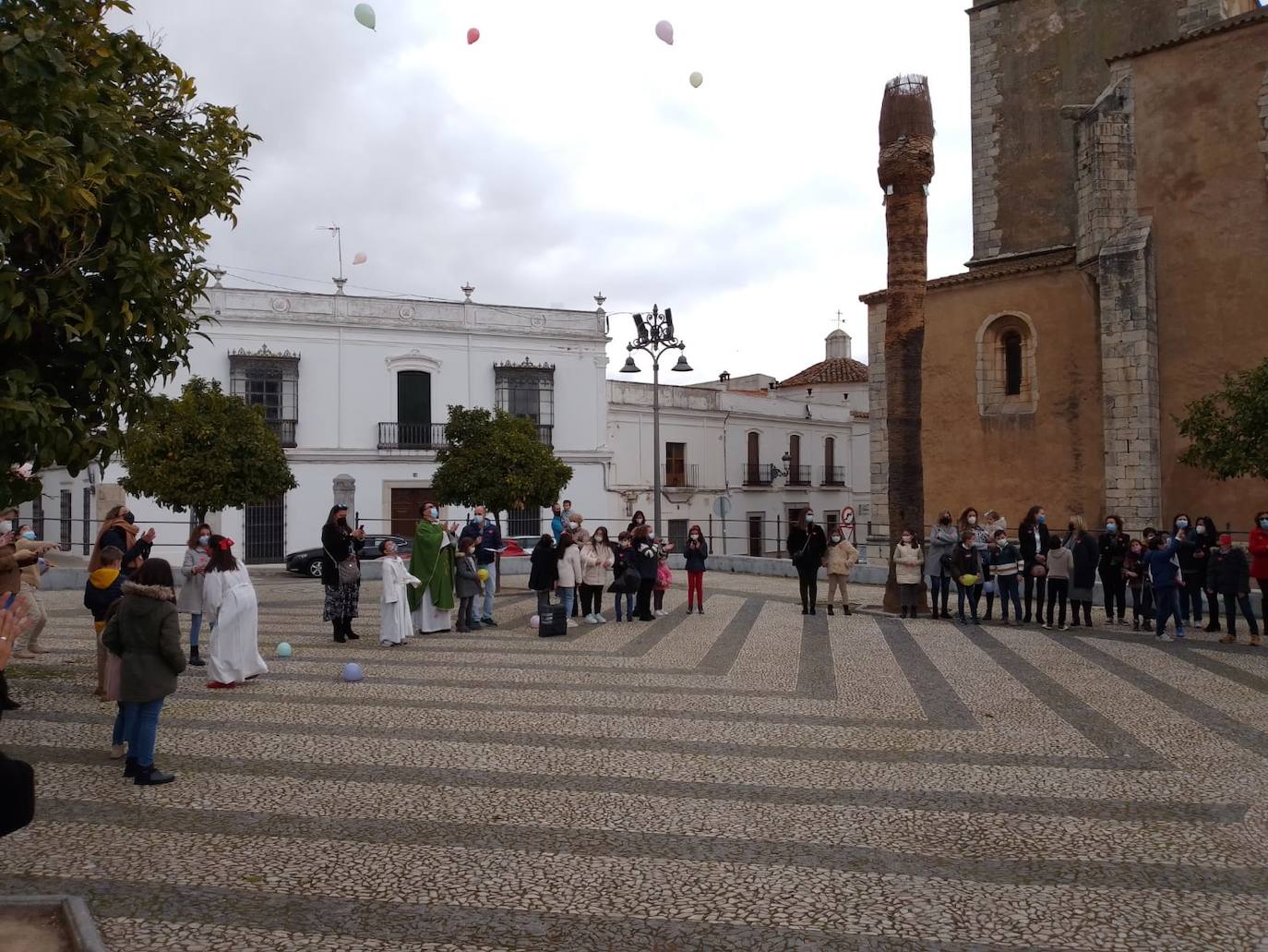 La parroquia de Los Santos se unió al manifiesto de Manos Unidas contra el hambre en el mundo