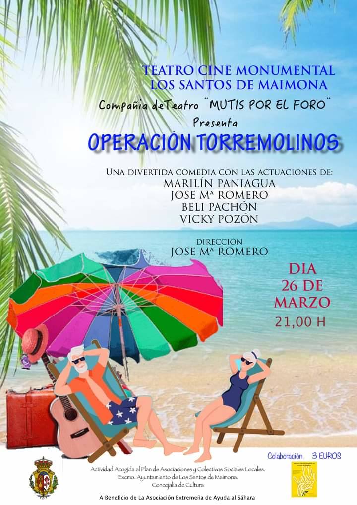 Mutis por el Foro representará en el Monumental 'Operación Torremolinos' a beneficio de la Asociación Extremeña de ayuda al Sáhara