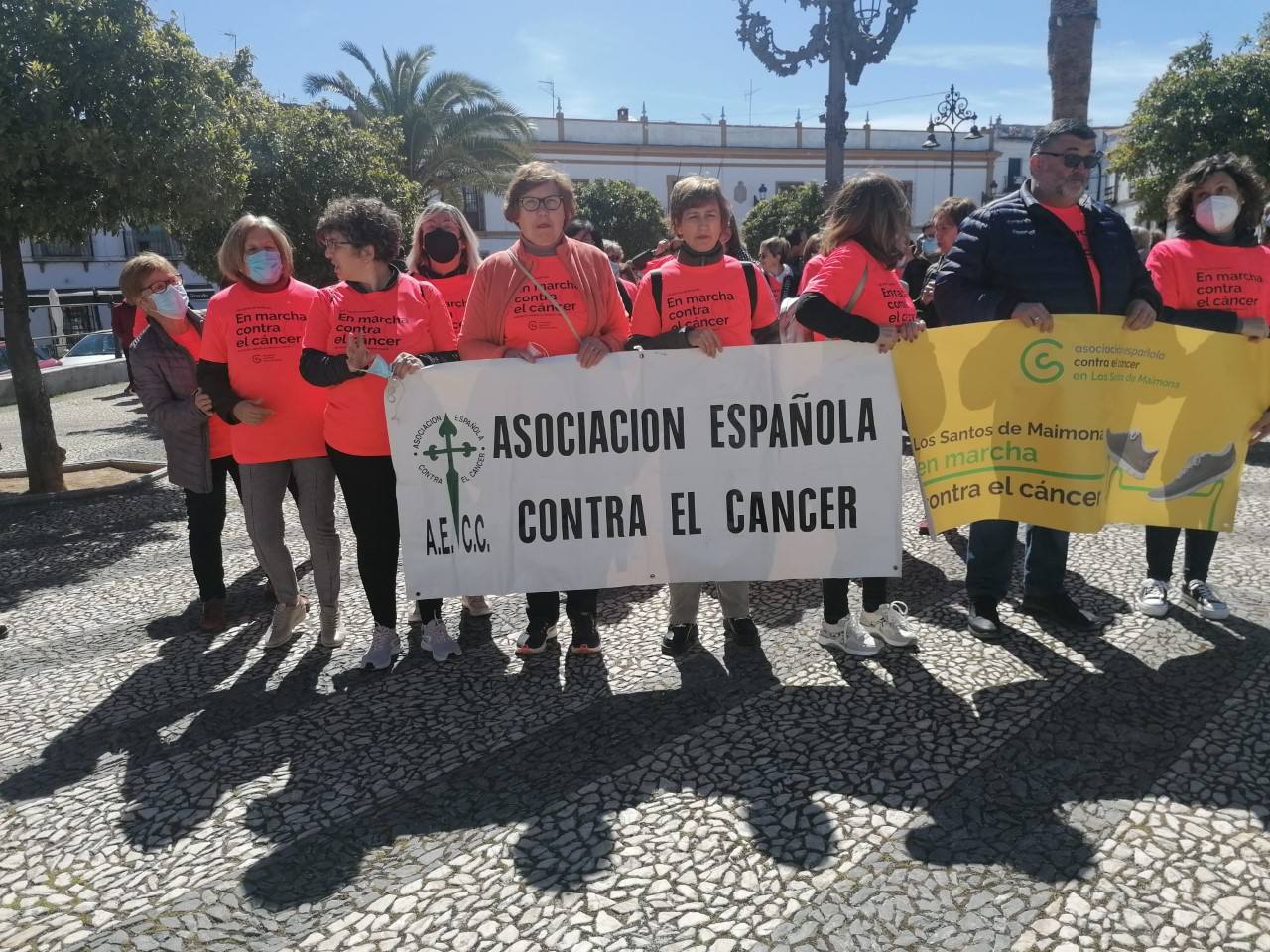 La 'marcha contra el cáncer' se celebró este domingo con una menor participación de vecinos
