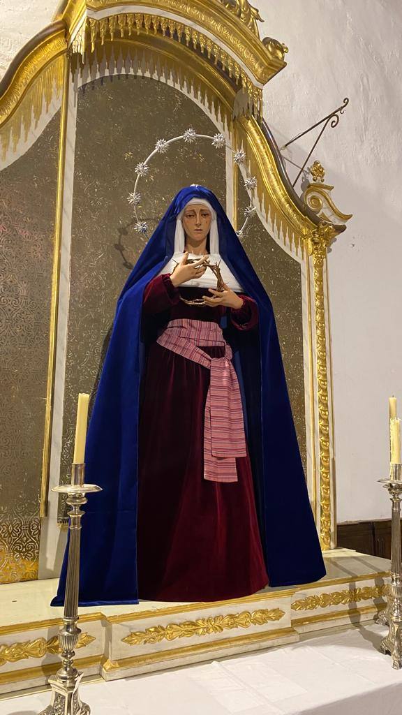 La imagen de la Esperanza saldrá el Martes Santo vestida de hebrea, acompañando a Jesús Cautivo