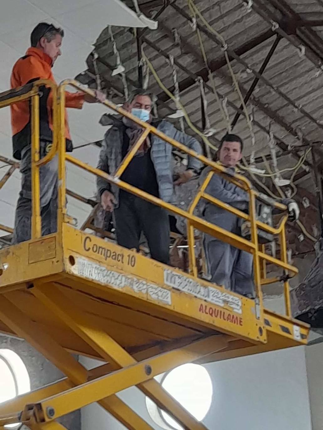 Las obras del Santo Ángel continuarán con el refuerzo de la estructura metálica y un aislamiento térmico