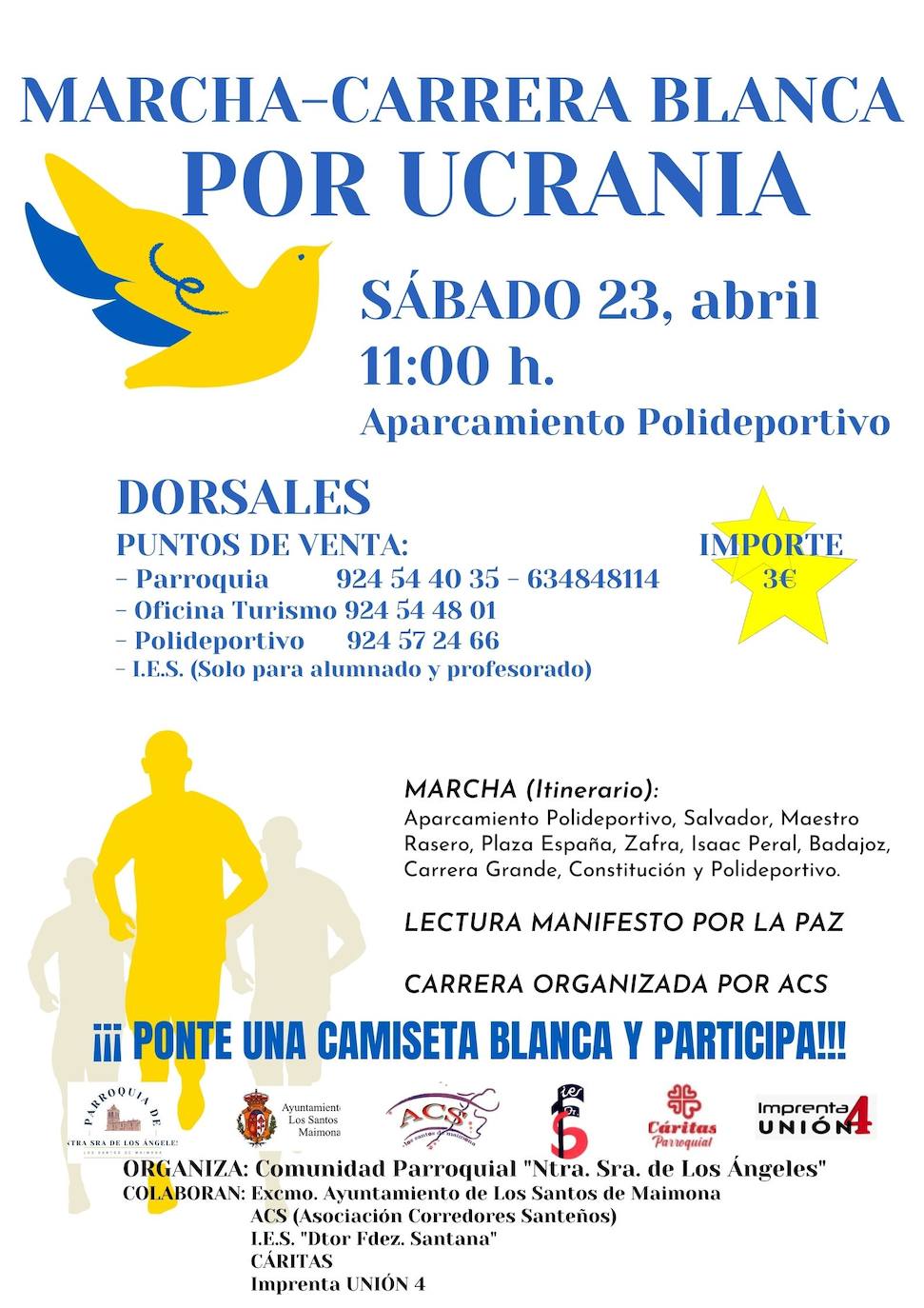 La Comunidad Parroquial organiza para el 23 de abril una marcha por la paz en Ucrania