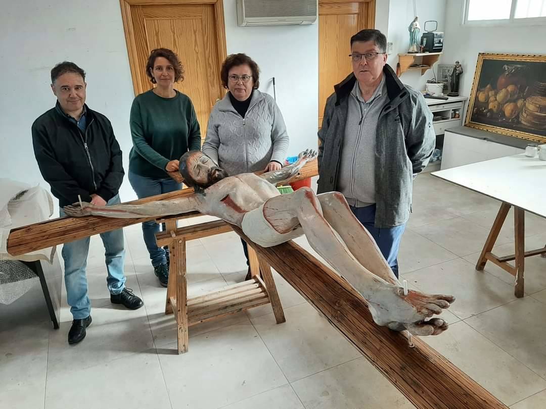 El Cristo de la Sangre volverá a Los Santos, la próxima semana, una vez restaurado en Cáceres