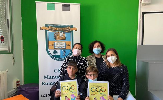 Los alumnos del Romero Muñoz, Juan Barrientos y Alejandro Vázquez van a la I Olimpiada Matemáticas Alevín de Extremadura