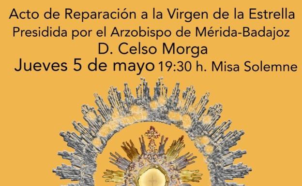 El Arzobispo Celso Morga presidirá este jueves una misa de reparación en el santuario de la Estrella