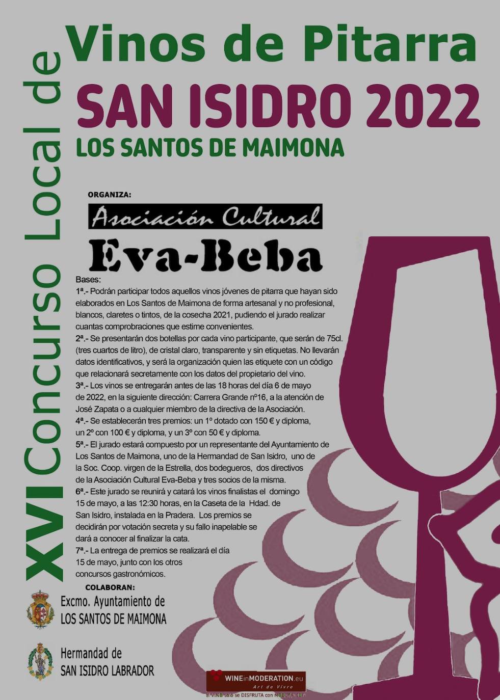 Convocado el Concurso de Vinos de Pitarra con motivo de este San Isidro 2022
