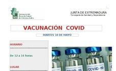 Vacunación Covid en el Centro de Salud de Los Santos