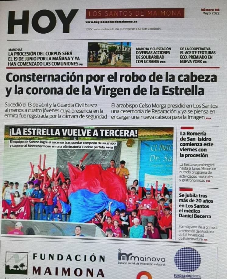 Hoy jueves se reparte el periódico Hoy Los Santos con páginas especiales del ascenso de la Yeyi