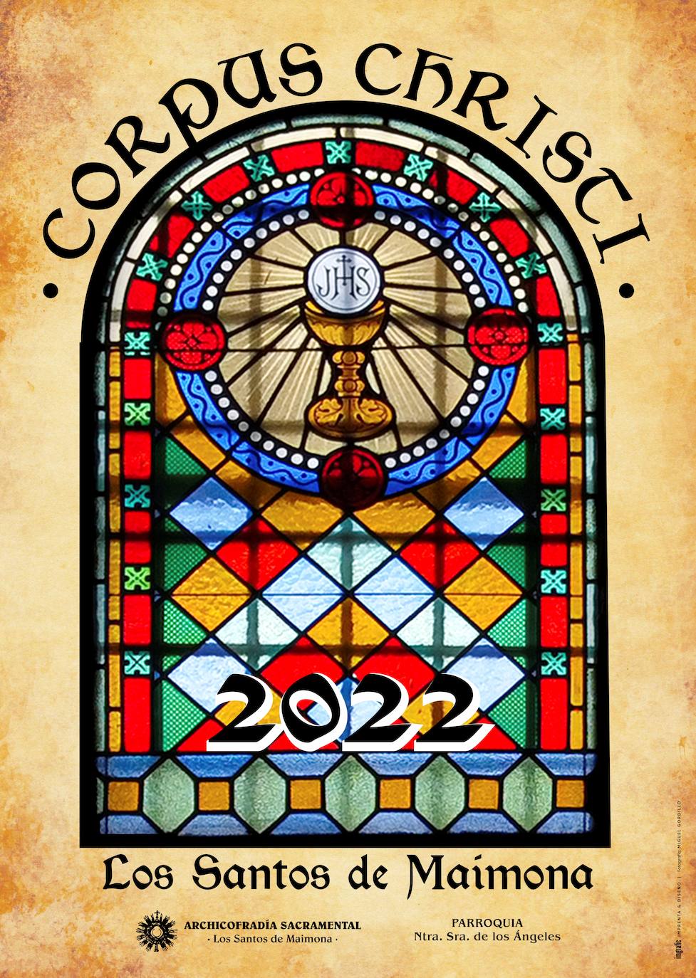 El cartel se corresponde con una vidriera de la capilla del Sagrario /Miguel Gordillo