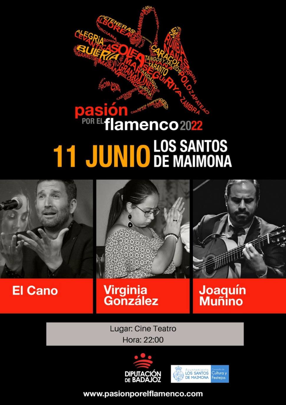 El Cano, Virginia González y Joaquín Muñino traen a Los Santos la 'Pasión por el flamenco'