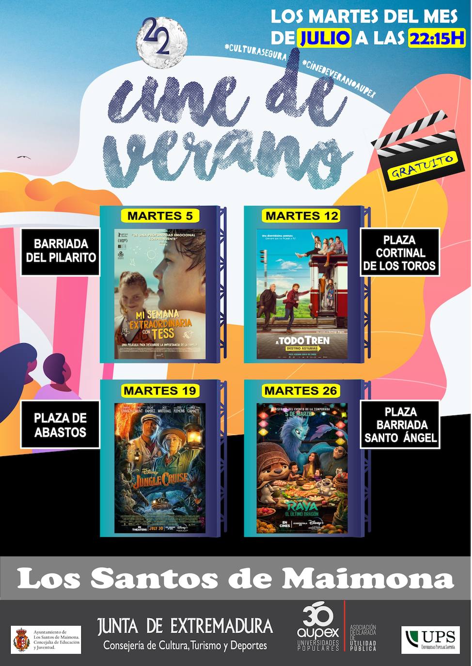El Cine de Verano vuelve cada martes del mes de julio a distintos puntos de la localidad