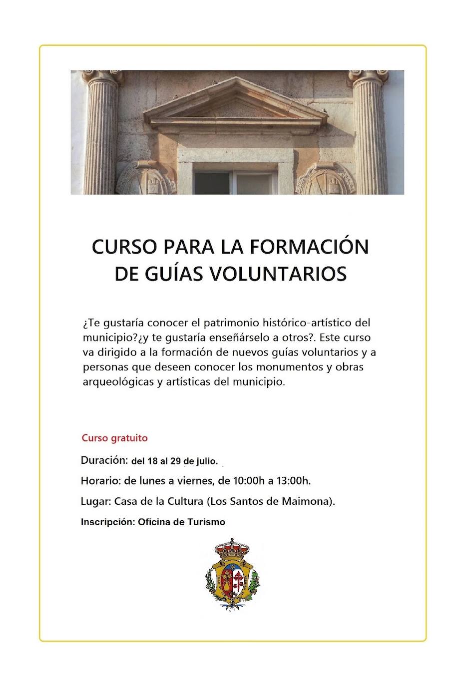 Del 18 al 29 de julio se impartirá un nuevo curso gratuito de Guías Voluntarios