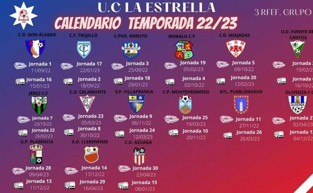 El primer partido de la Estrella en la Tercera, será en casa frente al Don Álvaro, el 11 de septiembre
