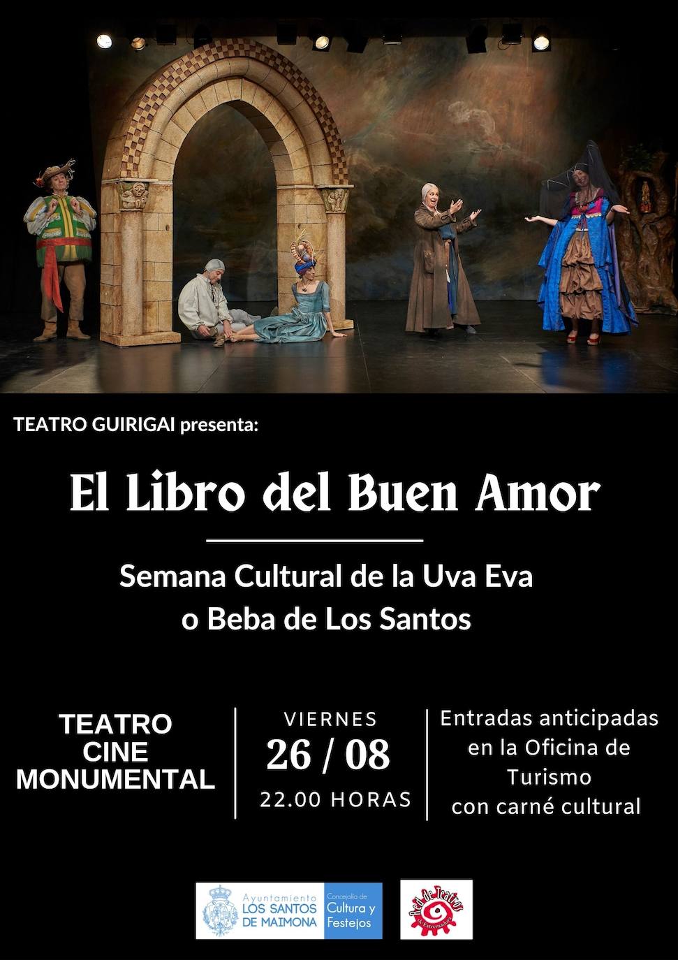 'El Libro del Buen Amor' llega este viernes al Monumental de la mano de Teatro Guirigai